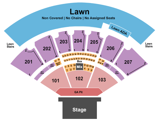 Cascades Amphitheater Marilyn Manson Seating Chart